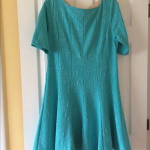 Turquoise Short Sleeve Dress